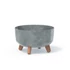 Kép 1/3 - Prosperplast GRACIA LOW kaspó 28,5 cm beton effect