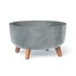 Kép 1/3 - Prosperplast GRACIA LOW kaspó 38 cm beton effect