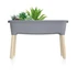 Kép 3/4 - Prosperplast RESPANA PLANTER WOOD HIGH SET palántázó 78 cm szürke kő