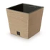 Kép 1/3 - Prosperplast FURU SQUARE LOW ECO WOOD kaspó 24 cm naturo