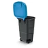 Kép 2/2 - Prosperplast Wheeler 110 l szemetes kuka antracit kék fedéllel