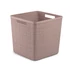 Kép 1/5 - Curver Jute Cube doboz 17L rózsaszín