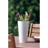 Kép 2/2 - Prosperplast TUBUS SLIM fehér fényes 20 cm virágcserép