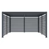 Kép 3/5 - G21 fix lamellás oldalfal 3,7x2,2 m pergola Austinhoz